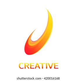 Creative logo design template. It can be used as a logo for the business, such as web, radio, and others.