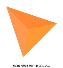 Creative logo design with three colorful triangles