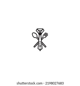 creative logo design tie with spoon