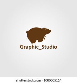 Creative logo design and Unique Icon of Bear.