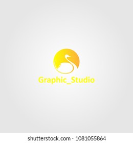 Creative logo design and Unique Icon of Duck.