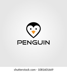 Creative logo design and Unique icon of Penguin.