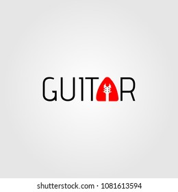 Creative logo design and Unique Icon of Guitar.