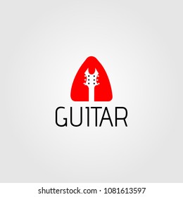 Creative logo design and Unique Icon of Guitar.
