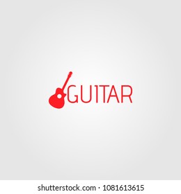 Creative logo design and Unique Icon of Guitar.