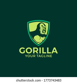 Creative logo design and Unique mascot of Gorilla.