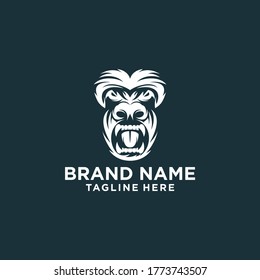 Creative logo design and Unique mascot of Gorilla.