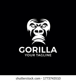 Creative logo design and Unique mascot of Gorilla.
