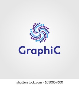 Creative logo design and Unique symbol with dots.