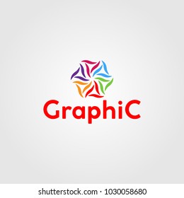 Creative logo design and Unique symbol with flower.