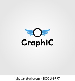 Creative logo design and Unique symbol with with wings.