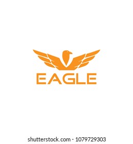 Creative logo design and Unique symbol with eagle mascot.