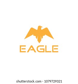 Creative logo design and Unique symbol with eagle mascot.