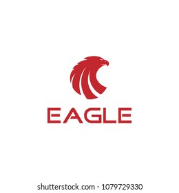 Creative logo design and Unique symbol with eagle mascot.