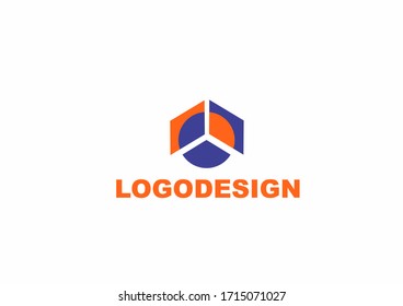 Creative Logo Design Unique Symbol Polygon Stock Vector (Royalty Free ...