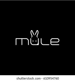 Creative logo design and Unique symbol with mule.