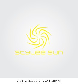 Creative logo design and Unique symbol with sun.