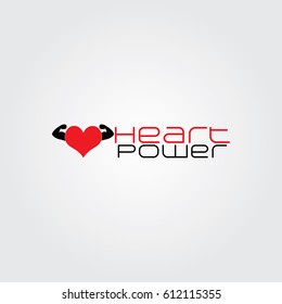 Creative logo design for  and Unique symbol with heart and arm.