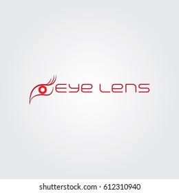 Creative logo design and Unique symbol with eye and camera lens.