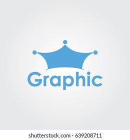Creative logo design and Unique symbol with crown.