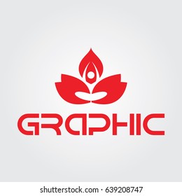 Creative logo design and Unique symbol with yoga.