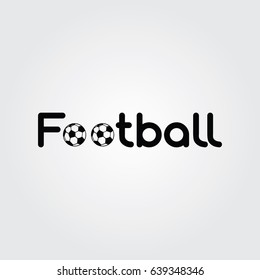 Creative logo design and Unique symbol with football.
