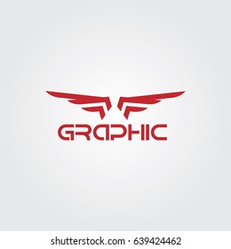 Creative logo design and Unique symbol with wings.