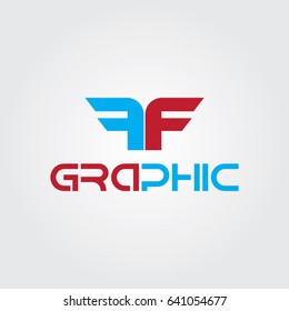 Creative logo design and Unique symbol with double f.