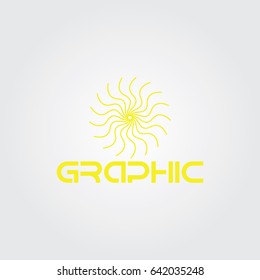 Creative logo design and Unique symbol with sun.