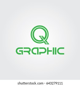 Creative logo design and Unique symbol with letter q.
