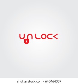 Creative logo design and Unique symbol with lock.