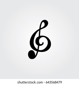 Creative logo design and Unique symbol with music note g.
