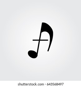 Creative logo design and Unique symbol with music note a.