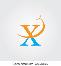 Creative logo design and Unique symbol with moon Swoosh and letter g.