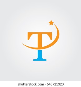 Creative logo design and Unique symbol with letter t.
