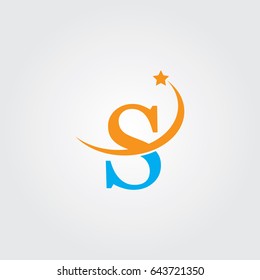 Creative logo design and Unique symbol with letter s.