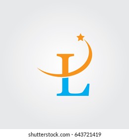 Creative logo design and Unique symbol with letter l.