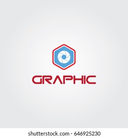Creative logo design and Unique symbol with lens.