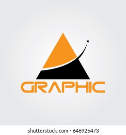 Creative logo design and Unique symbol with pyramid.