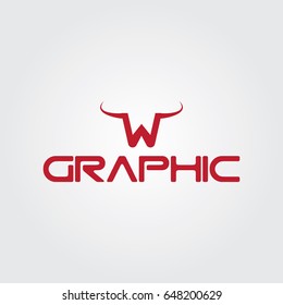 Creative logo design and Unique symbol with w.