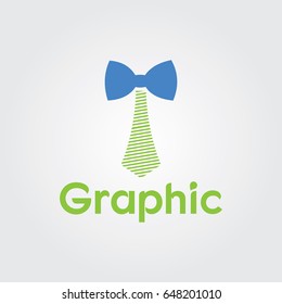 Creative logo design and Unique symbol with bow and tie.