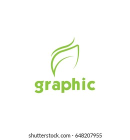 Creative logo design and Unique symbol with leaf.