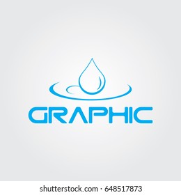 Creative logo design and Unique symbol with water drop.