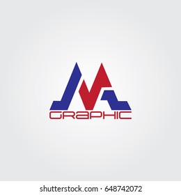Creative logo design and Unique symbol with m.