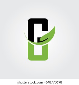 Creative logo design and Unique symbol with leaf and g.