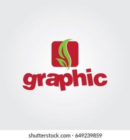 Creative logo design and Unique symbol with leaf.