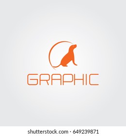 Creative logo design and Unique symbol with dog.