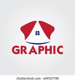 Creative logo design and Unique symbol with pet home.