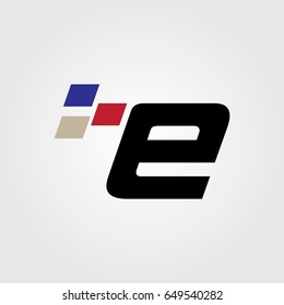 Creative logo design and Unique symbol with digital e.