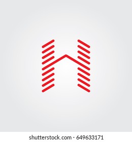Creative logo design and Unique symbol with h.